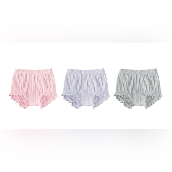 Member's Mark Other - Adorable Ruffled Baby Shorts - Pink, Blue, Gray